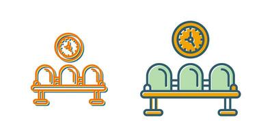 icône de vecteur de salle d'attente