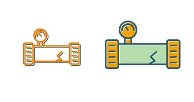 icône de vecteur de tuyau cassé