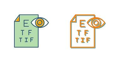 icône de vecteur de test oculaire
