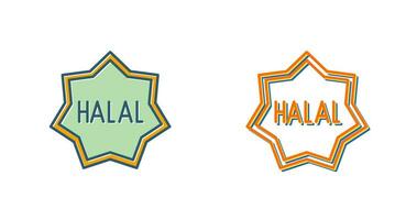 icône de vecteur halal