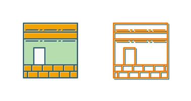icône de vecteur de kaaba