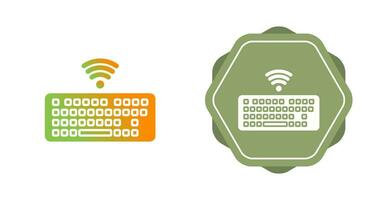 icône de vecteur de clavier sans fil