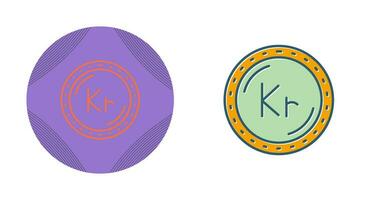 icône de vecteur de devise couronne