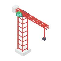 concepts de grue de construction vecteur