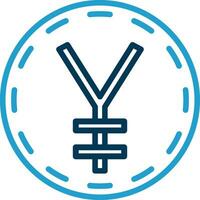 Japonais yen vecteur icône conception