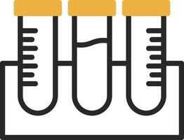 conception d'icônes vectorielles de tubes à essai vecteur