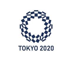 logo officiel tokyo 2020 japon jeux olympiques résumé vector illustration symbole signe icône