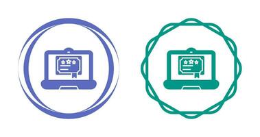 icône de vecteur de certificat numérique