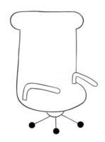 illustration de vecteur de dessin animé de chaise de patron