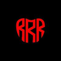 rrr lettre logo Créatif conception. rrr unique conception. vecteur