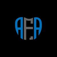 afa lettre logo Créatif conception. afa unique conception. vecteur