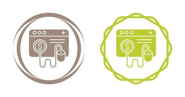 icône de vecteur de paiement par clic