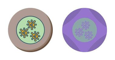 icône de vecteur de bactéries