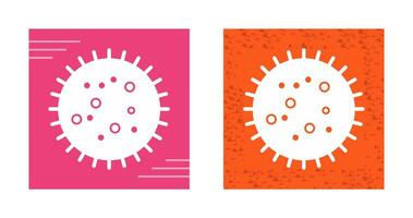 bactérie dans l'icône de vecteur de diapositive