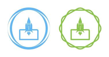 icône de vecteur lancé de fusée