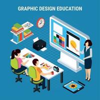 conception graphique, éducation, illustration, vecteur, illustration vecteur