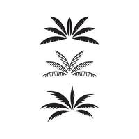 palmier été logo modèle caraïbes coucher de soleil plage et océan vague tropical