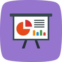 Icône de vecteur de présentation d&#39;entreprise