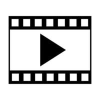 jouer vidéo film bande vecteur icône. pour votre la toile site conception, logo, application, ui. vecteur illustration