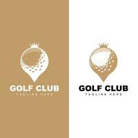 le golf équipe sport logo conception tournoi illustration symbole modèle vecteur