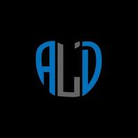 ald lettre logo Créatif conception. ald unique conception. vecteur