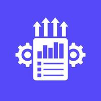 augmenter productivité icône pour la toile vecteur