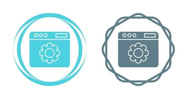 icône de vecteur de paramètres web