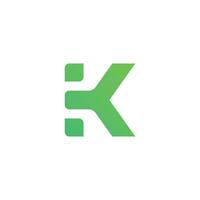 modèle vectoriel de logo de lettre k, création de logo initial de lettre k créative
