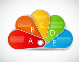 modèle d'infographie pour l'illustration vectorielle d'affaires vecteur