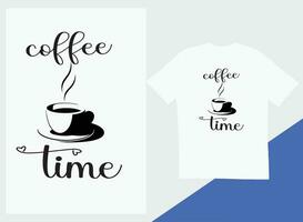 café T-shirt conception. café typographie t chemise conception, café citations caractères T-shirt conception vecteur