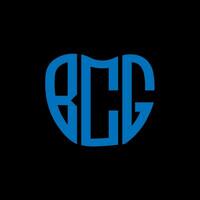 bcg lettre logo Créatif conception. bcg unique conception. vecteur