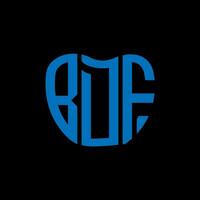 bdf lettre logo Créatif conception. bdf unique conception. vecteur