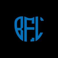 bfl lettre logo Créatif conception. bfl unique conception. vecteur