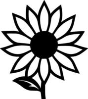 fleur - minimaliste et plat logo - vecteur illustration