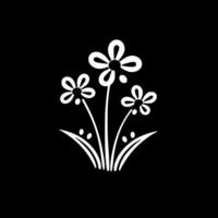 fleurs - minimaliste et plat logo - vecteur illustration