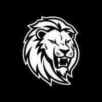 lion, noir et blanc vecteur illustration