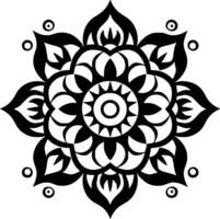 mandala, minimaliste et Facile silhouette - vecteur illustration