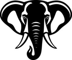 éléphant, noir et blanc vecteur illustration