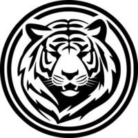 tigre - minimaliste et plat logo - vecteur illustration