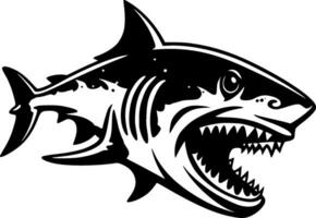 requin, noir et blanc vecteur illustration