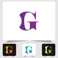 conception abstraite de logo de lettre g vecteur