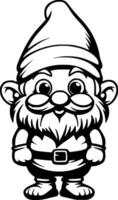 mignonne gnome vecteur illustration