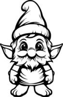 mignonne gnome vecteur illustration