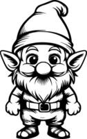 mignonne gnome vecteur illustration