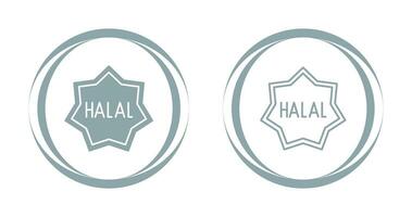 icône de vecteur halal