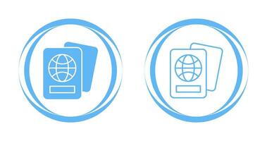 icône de vecteur de passeport