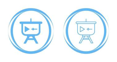 icône de vecteur de présentation vidéo