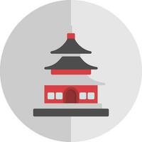 asiatique temple vecteur icône conception