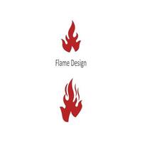 logo de feu dégradé simple moderne. logo de flamme propre simple. vecteur