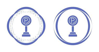 icône de vecteur de signe de stationnement